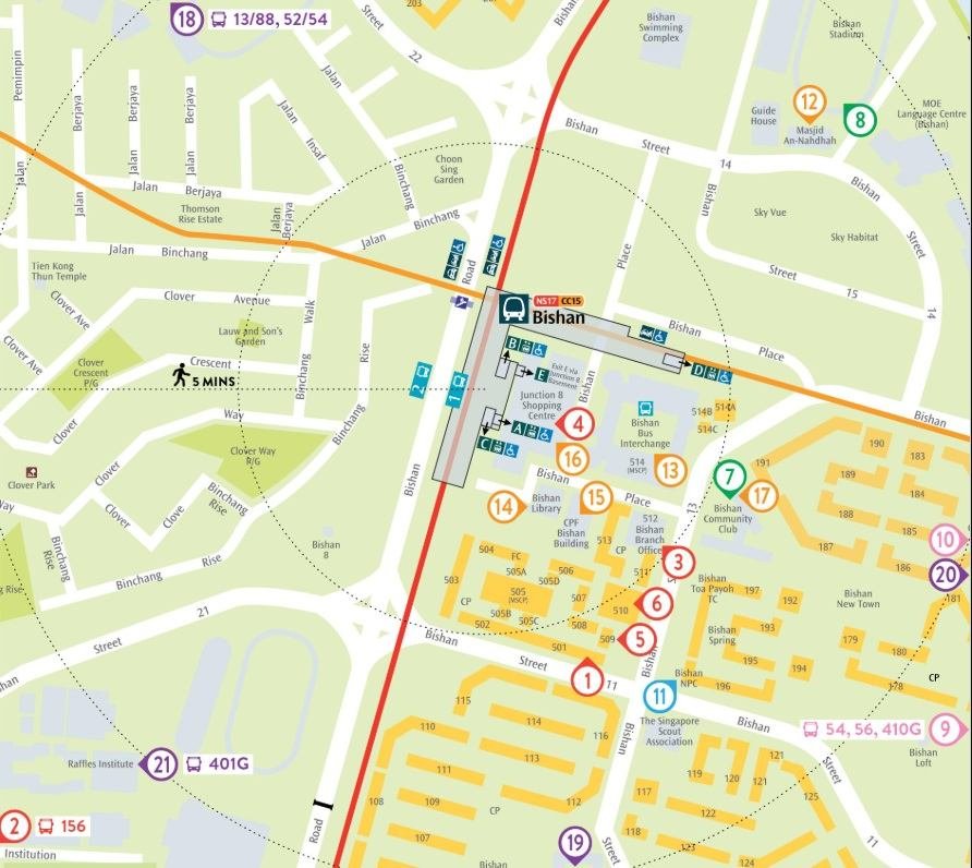 Bishan Stadium Layout
