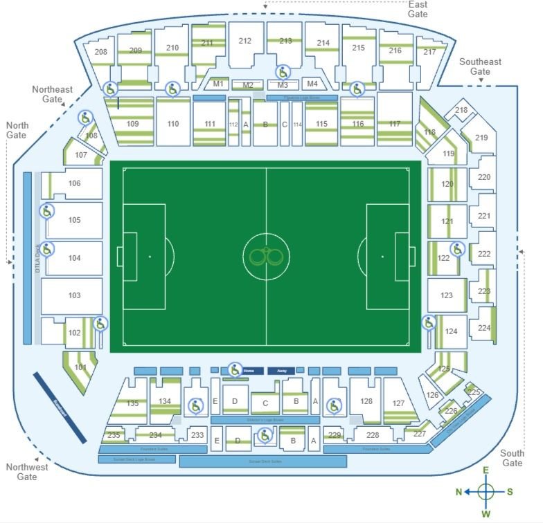 BMO Stadium Accessible Seating Chart