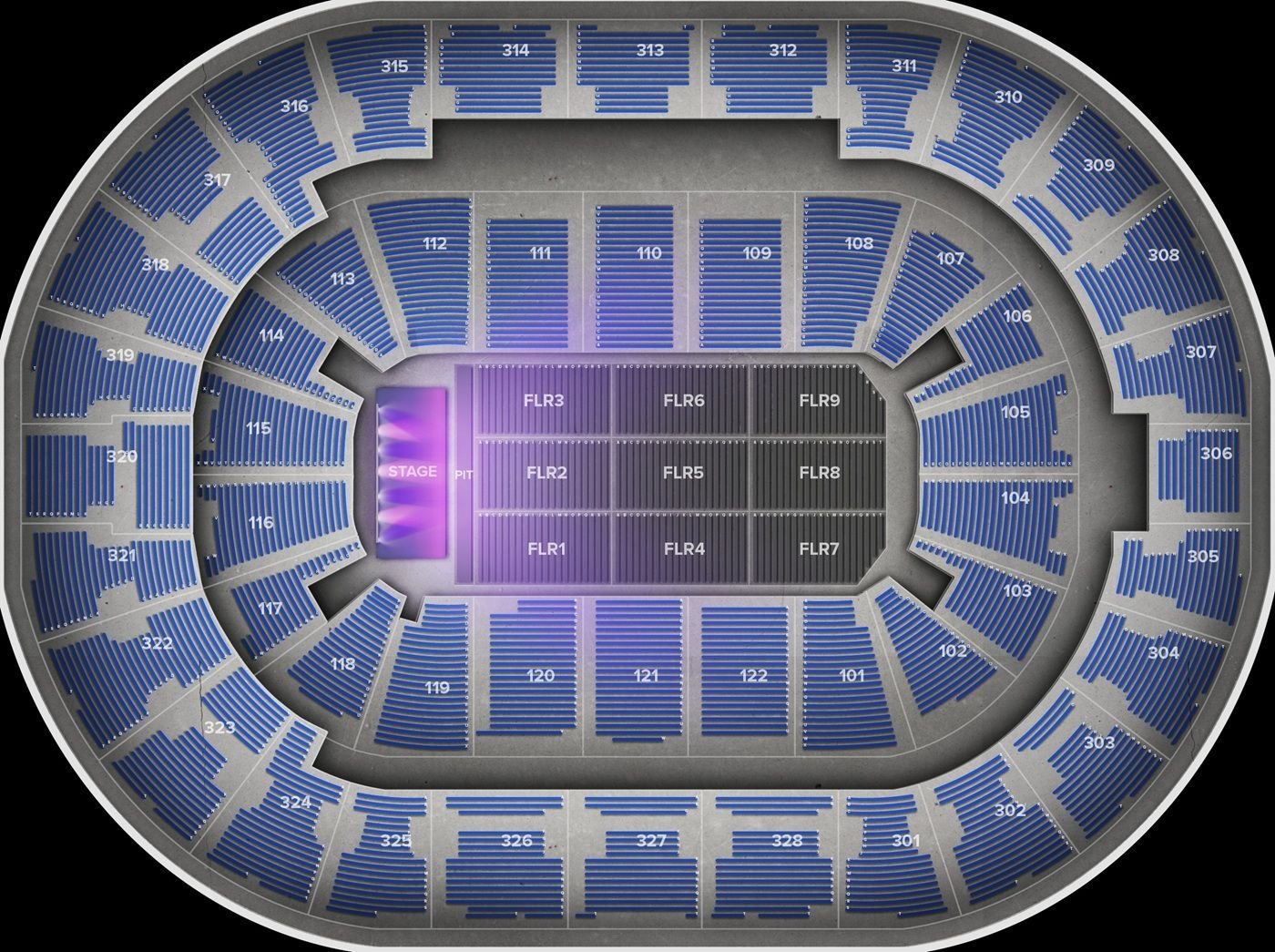 BOK Center Seating Chart