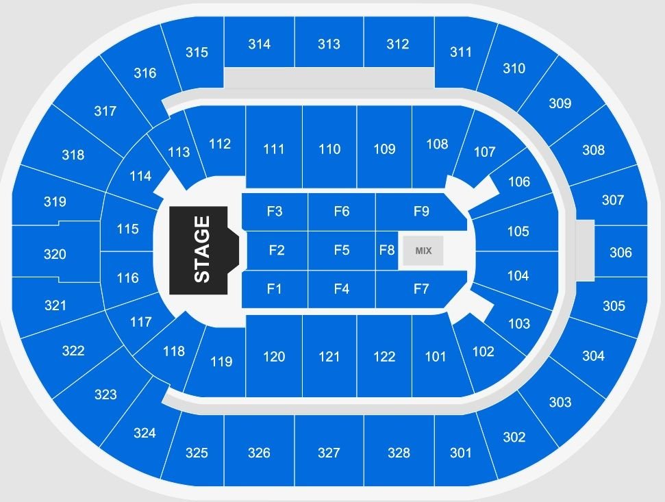 BOK Center Seating Chart for Concerts
