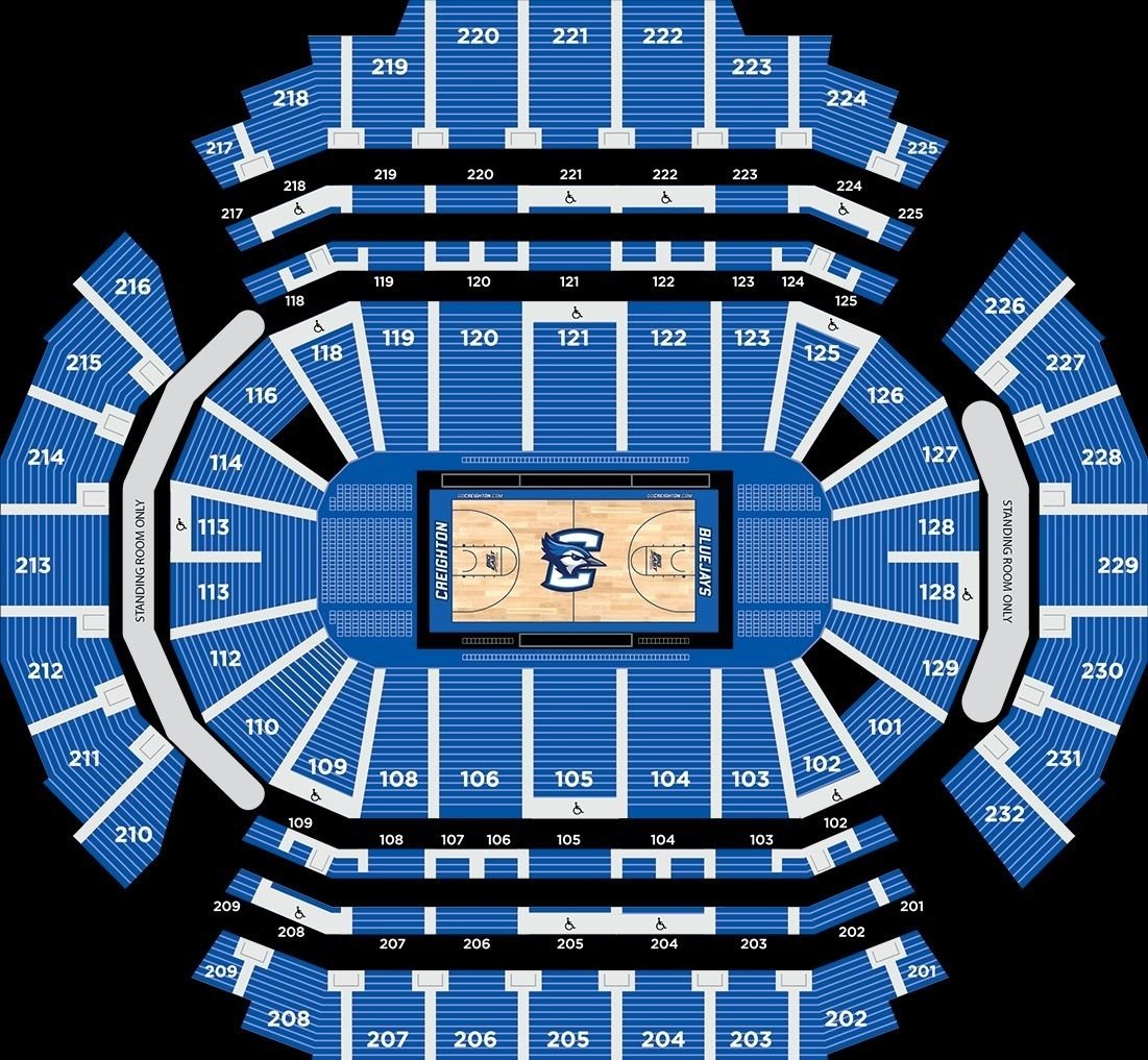 CHI Health Center Omaha Basketball Seating Chart