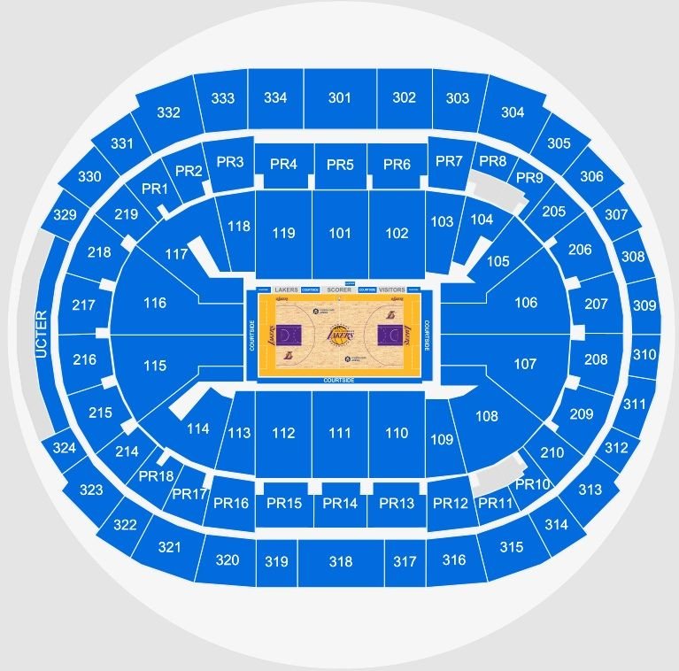 Crypto com Arena Basketball Seating Chart