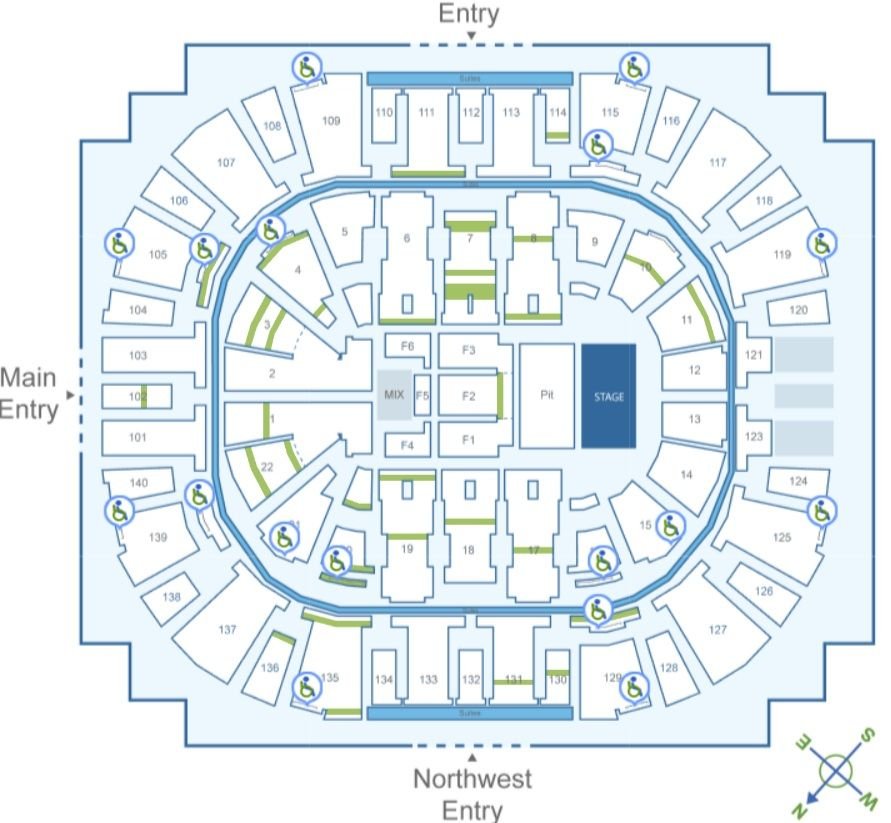 Delta Center Accessible Sections
