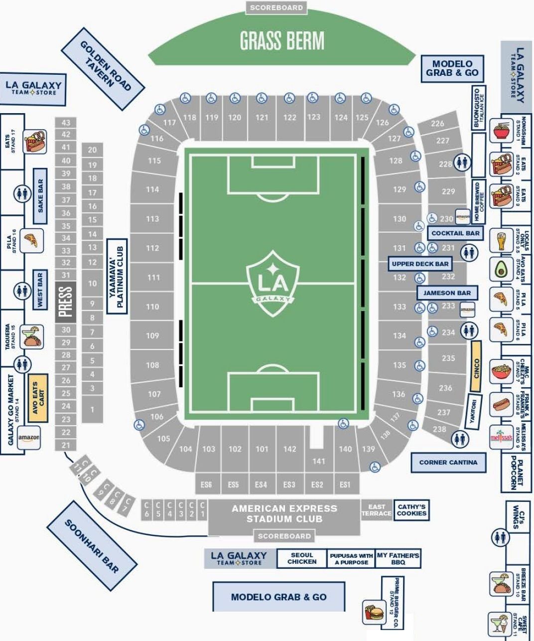 Dignity Health Sports Park Seating Chart