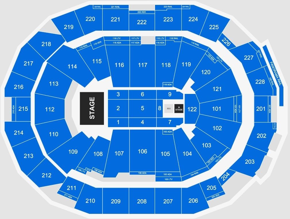Fiserv Forum Concert Seating Chart