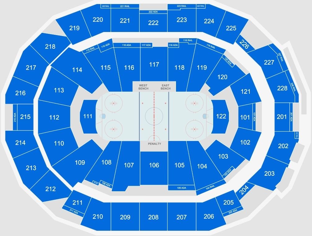 Fiserv Forum Seating Chart for Hockey