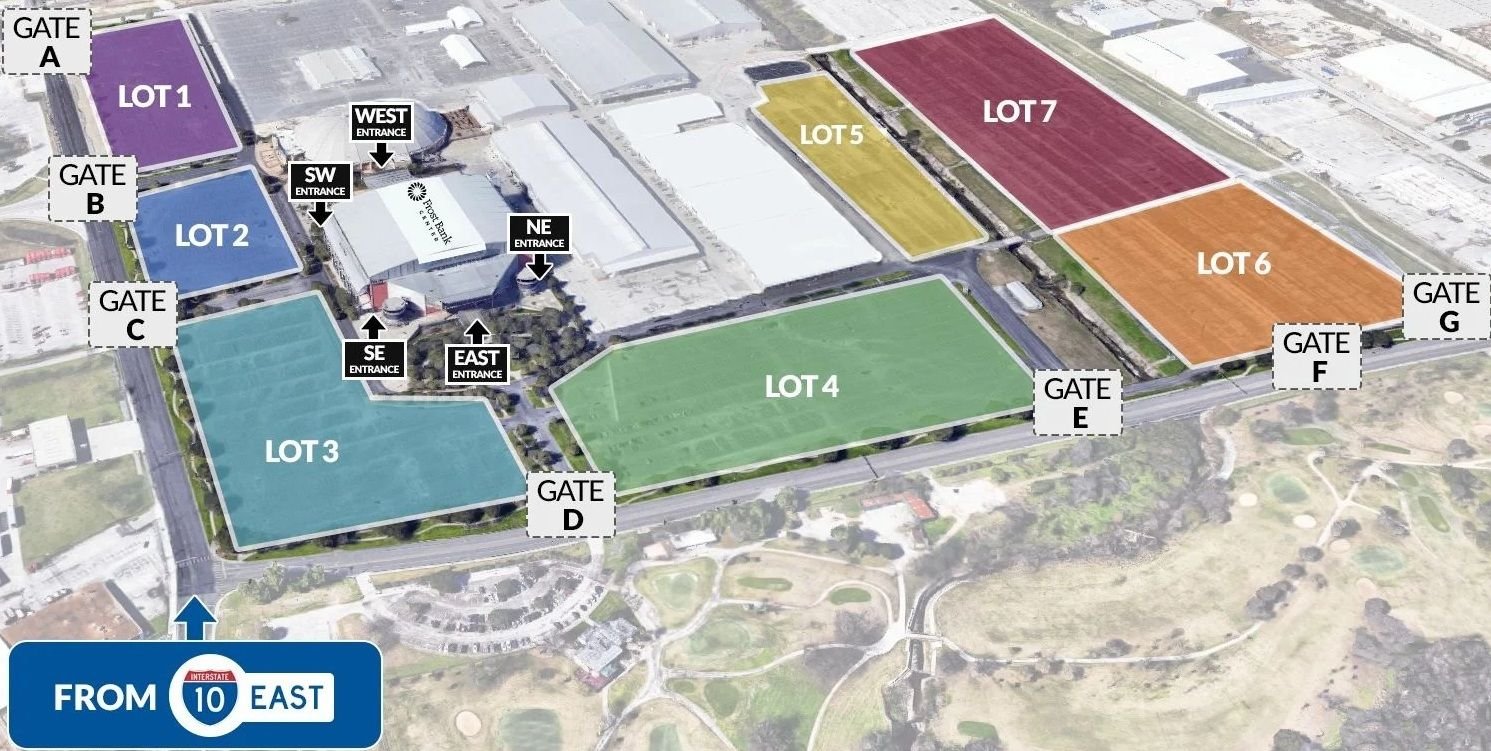 Frost Bank Center Parking Map