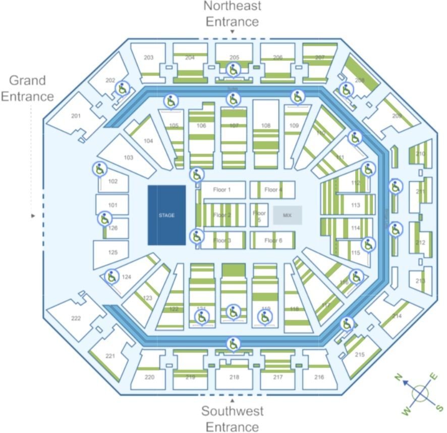 Golden 1 Center Accessible Sections