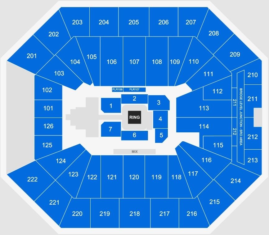 Golden 1 Center WWE Seating Chart