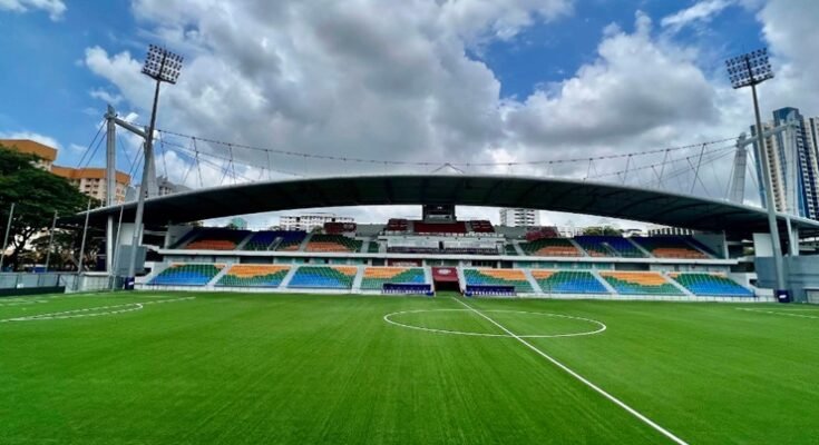 Jalan Besar Stadium Showing Covered West Stand
