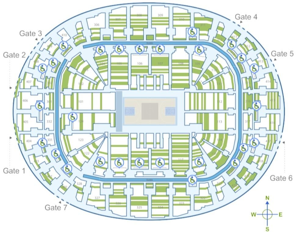 Kaseya Center Accessible Sections