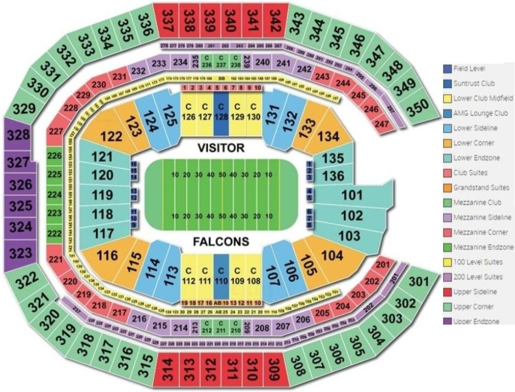 Mercedes Benz Stadium Best Seats