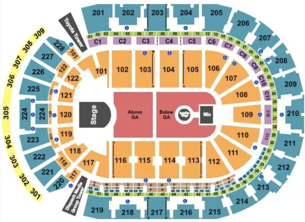 Nationwide Arena Concert Best Seats