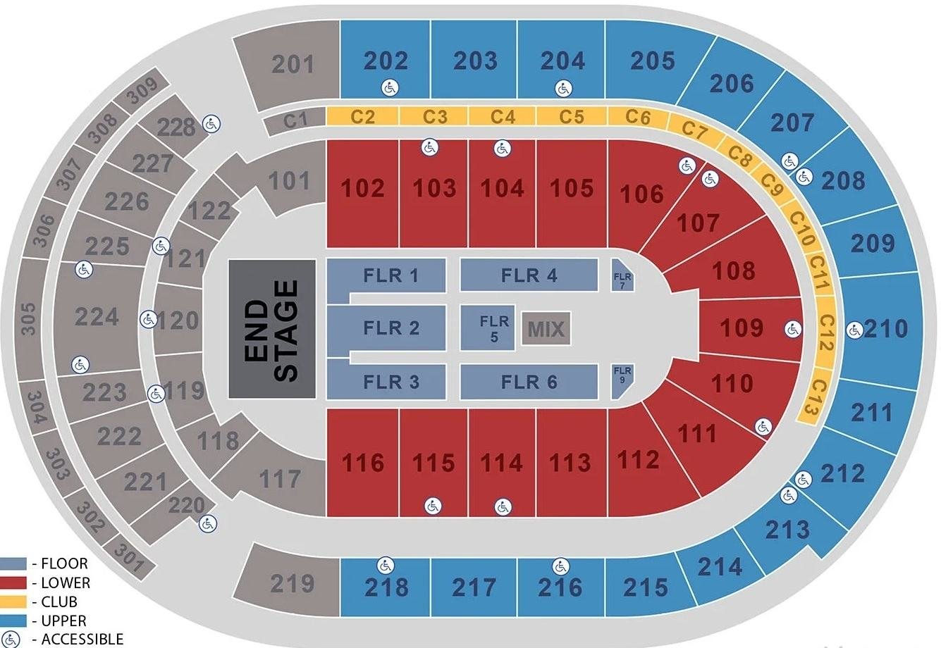 Nationwide Arena Concert Seat Map