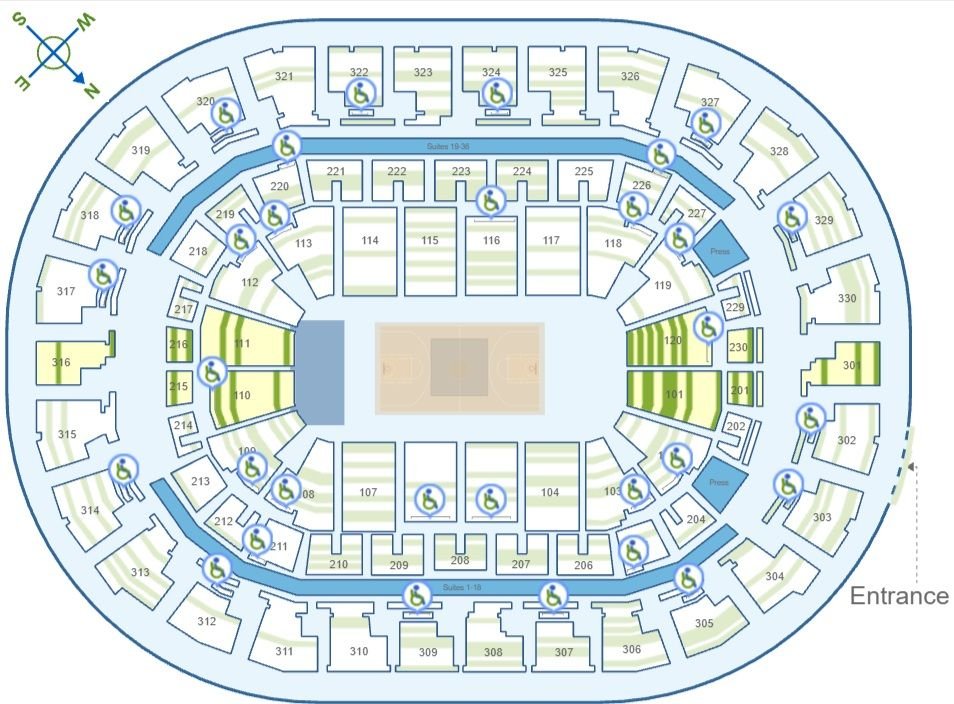 Paycom Center Accessible Sections