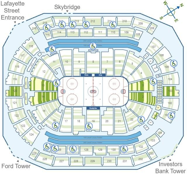 Prudential Center Accessible Seating Chart