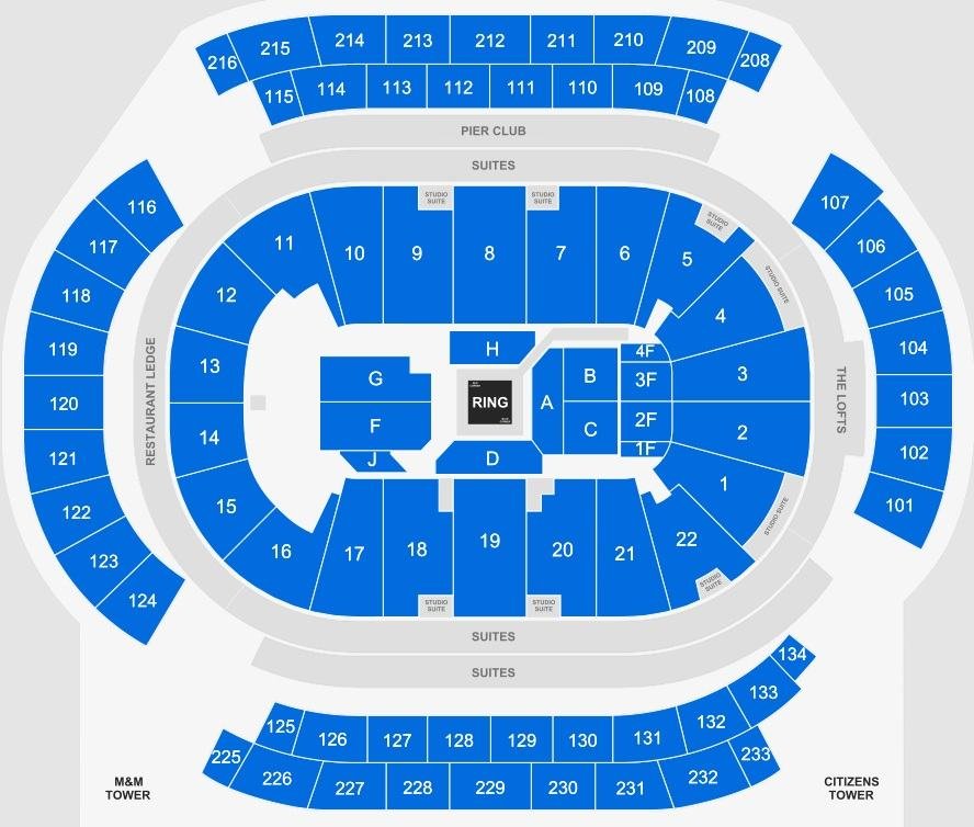 Prudential Center Center Stage Concert Seating Chart