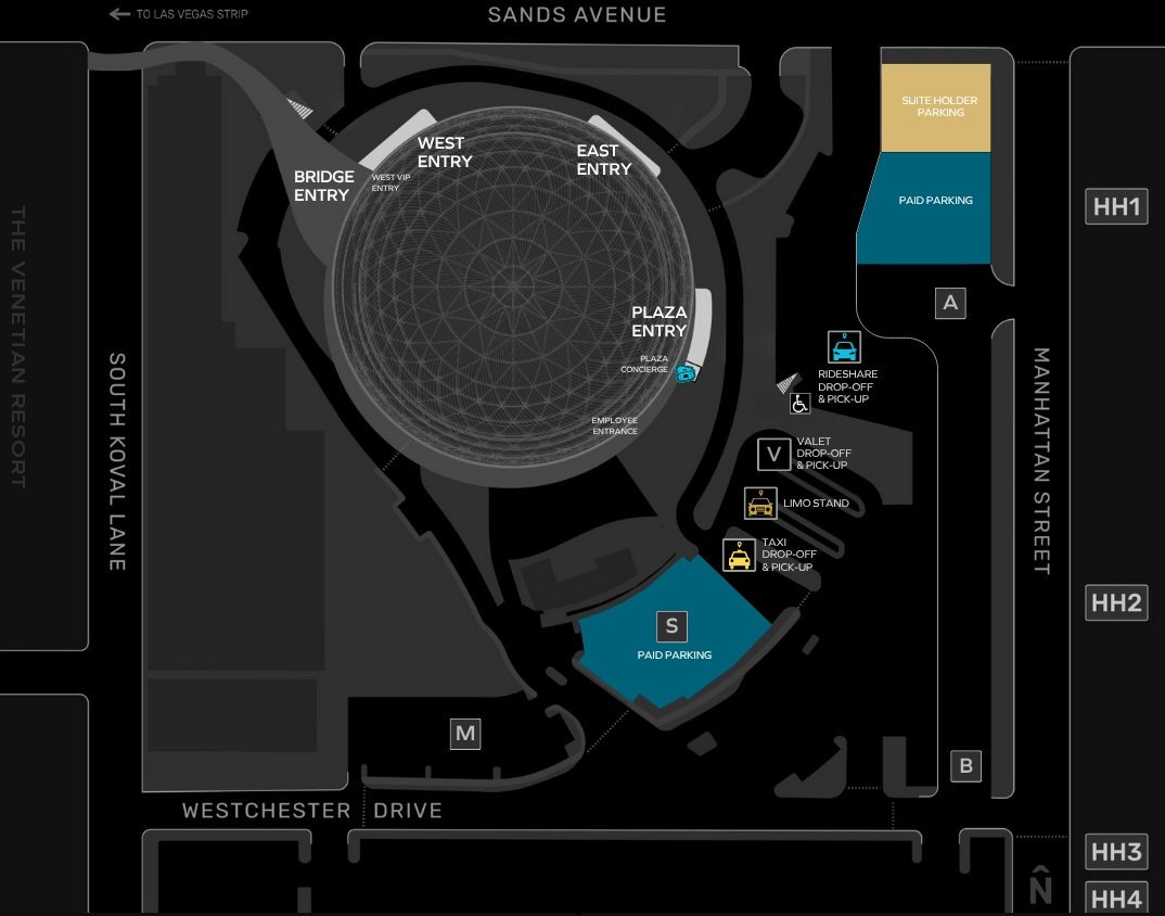 Sphere Parking Map and Layout