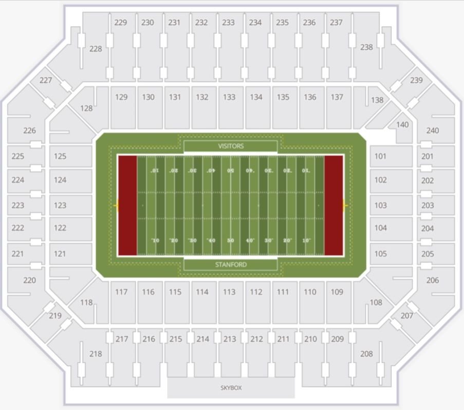 Stanford Stadium Seating Chart