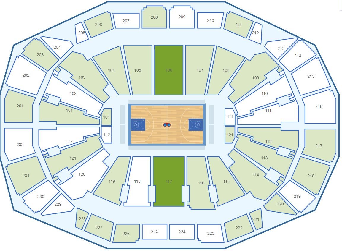 T Mobile Center Basketball Seating Chart