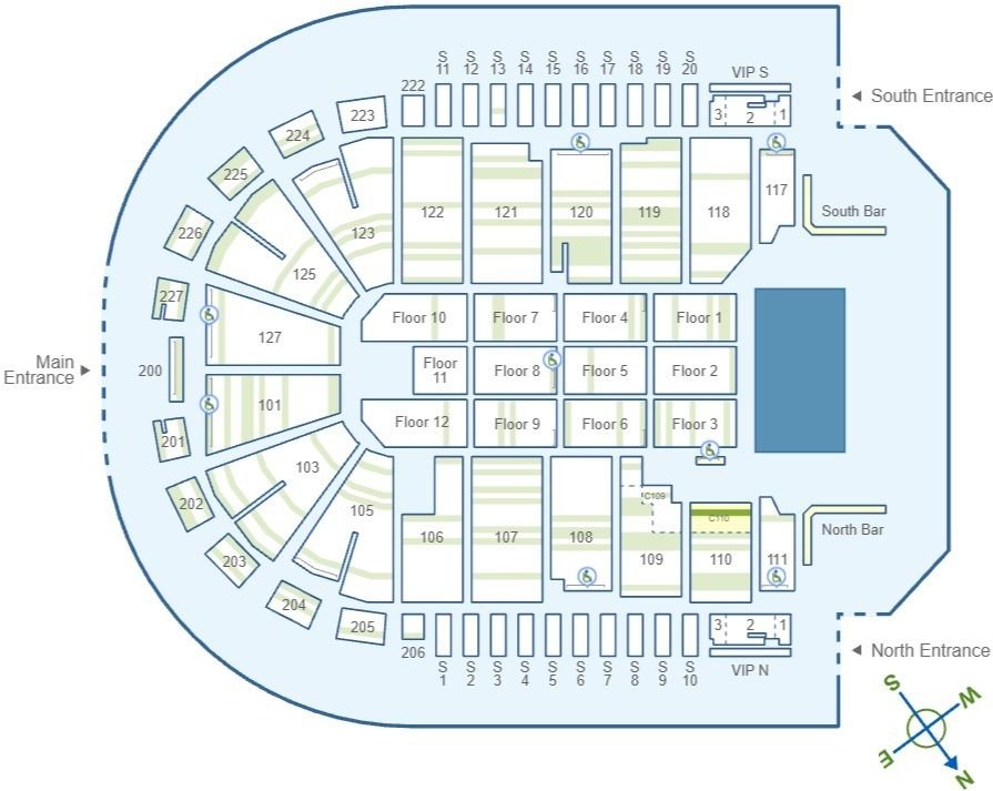 Acrisure Arena Accessible Rows