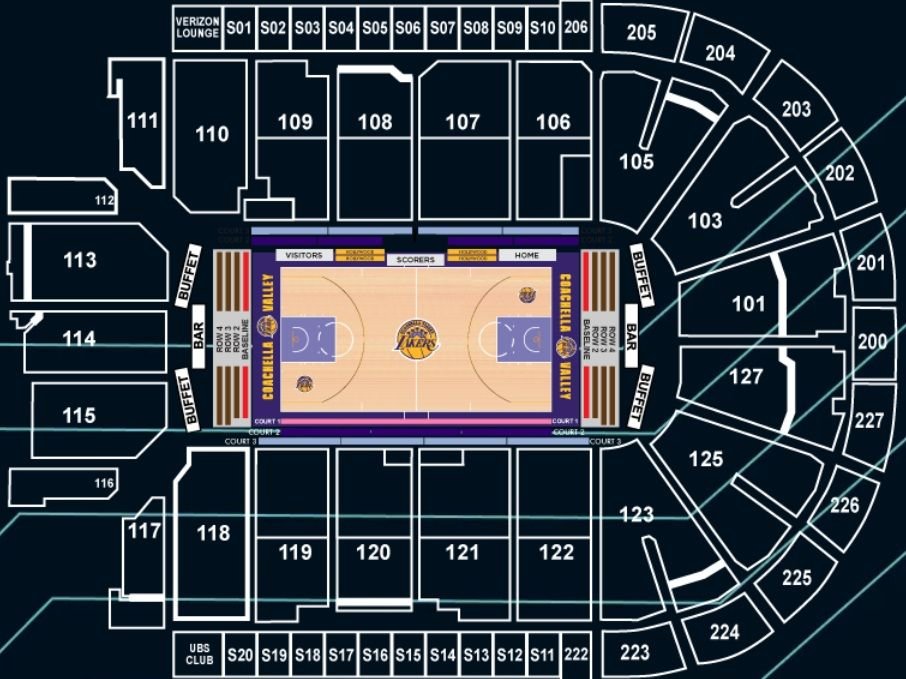Acrisure Arena Basketball Seat Map