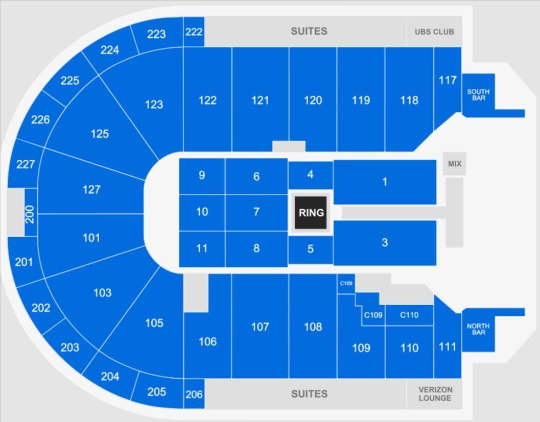 Acrisure Arena WWE Boxing Combat Sports Seating Map