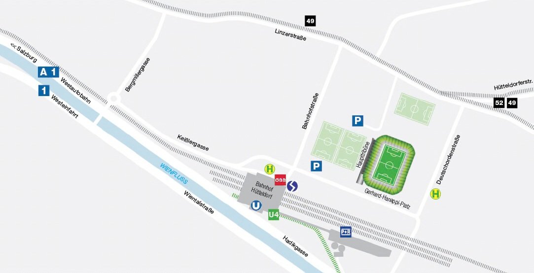 Allianz Stadion Parking Map