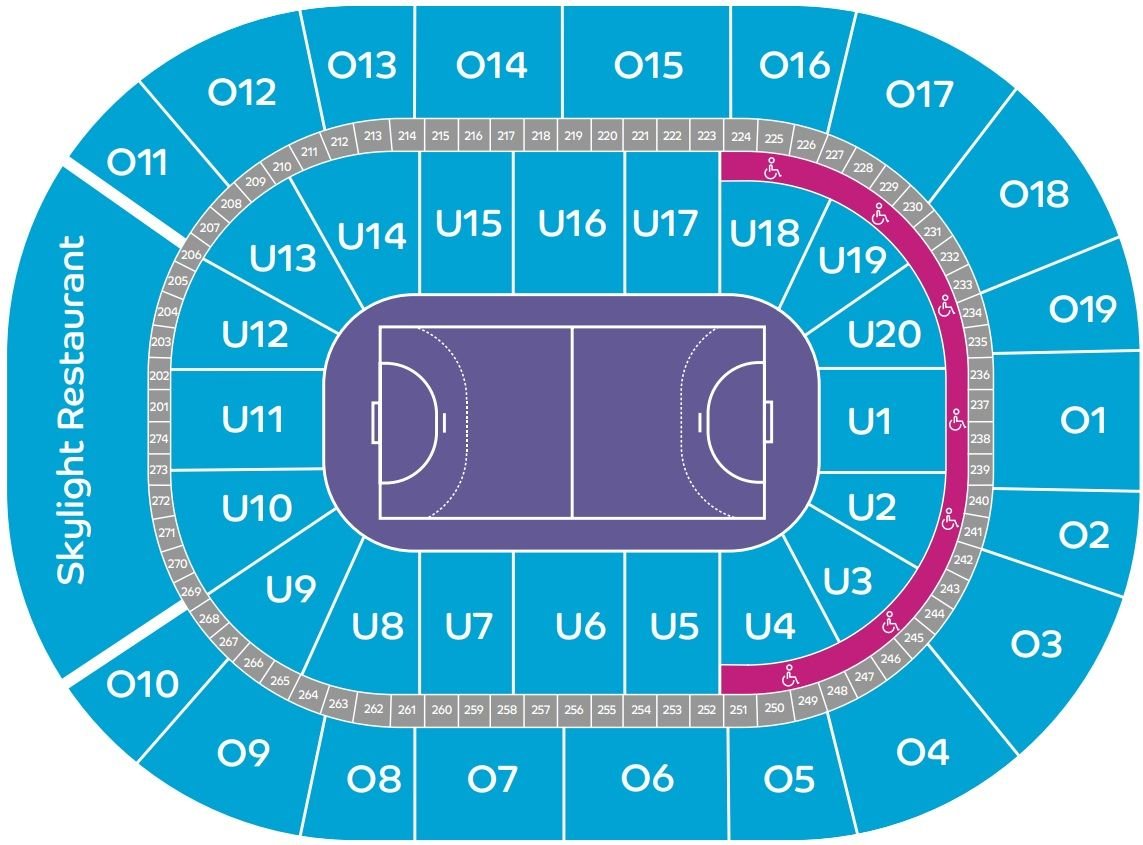 Barclays Arena Seating Plan Handball and Basketball