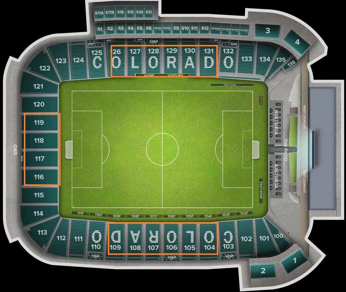 DSG Park Colorado Best Seats