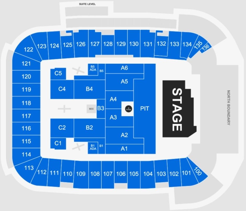 DSG Park Colorado Slipknot Concert Seat Map
