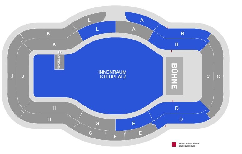 Festhalle Frankfurt Concert Layout