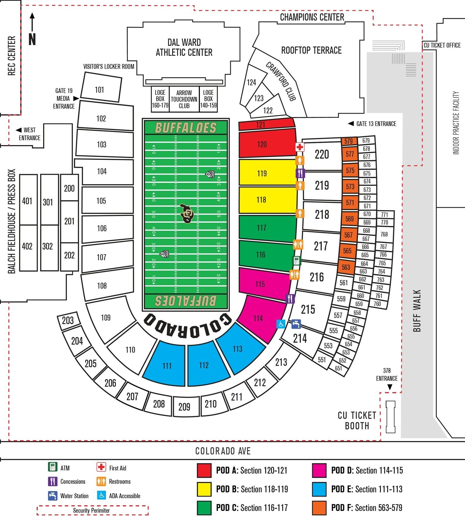 Folsom Field Seating Chart