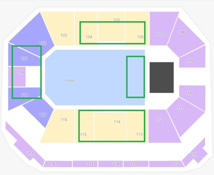 Frontwave Arena Concert Best Areas