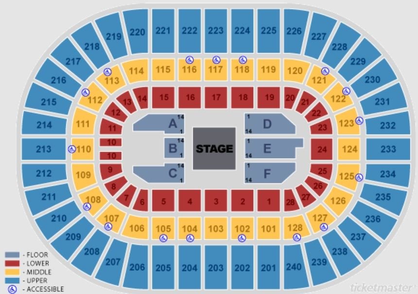 Nassau Coliseum Concert Seating Chart Center Stage