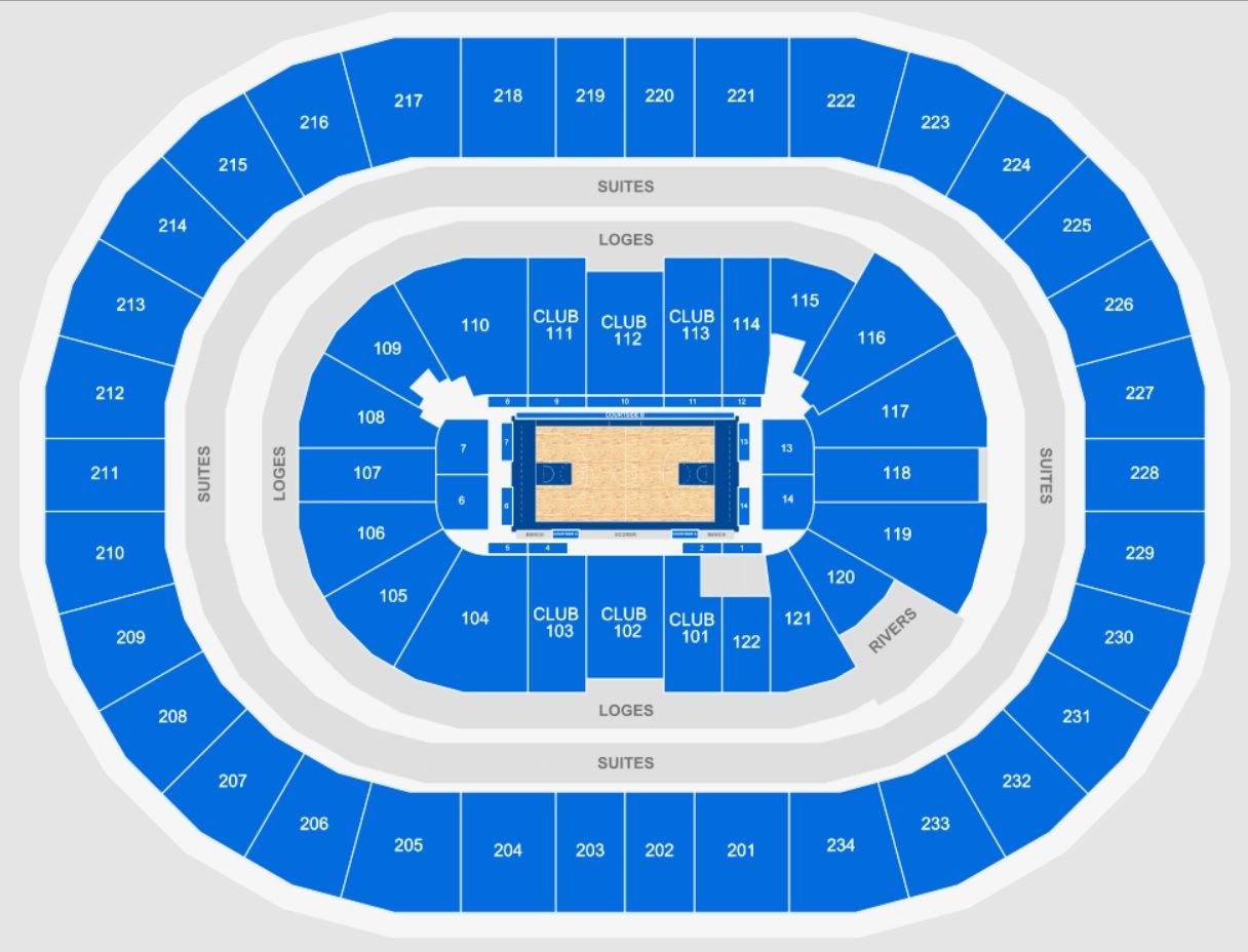 PPG Paints Arena Concert Basketball Seating Plan