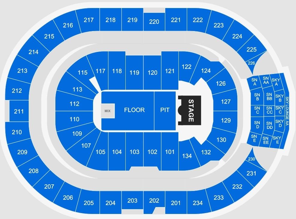 Rogers Place Concert Seating Chart