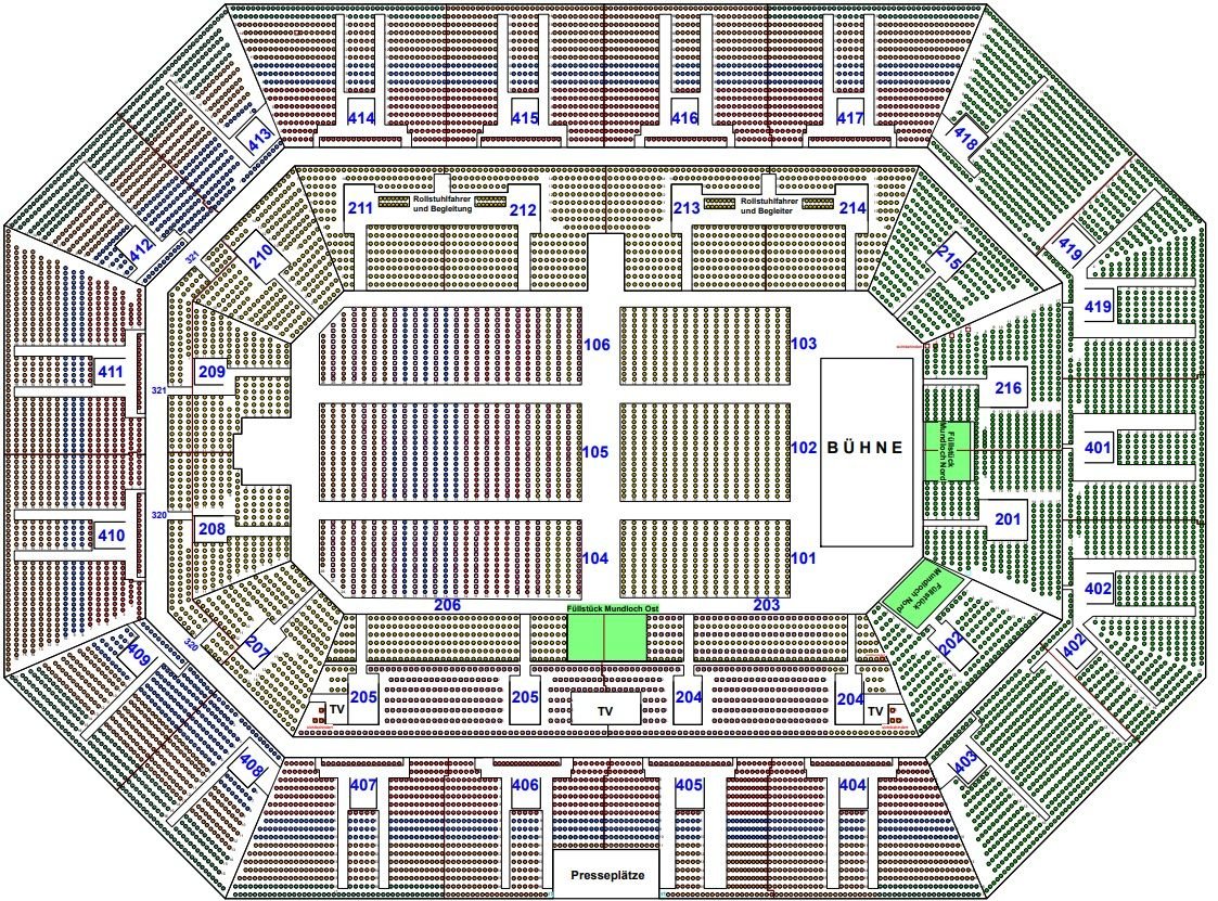 SAP Arena Seating Plan